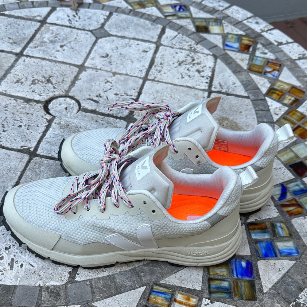 Vibram Women's Cream and Orange Sneakers